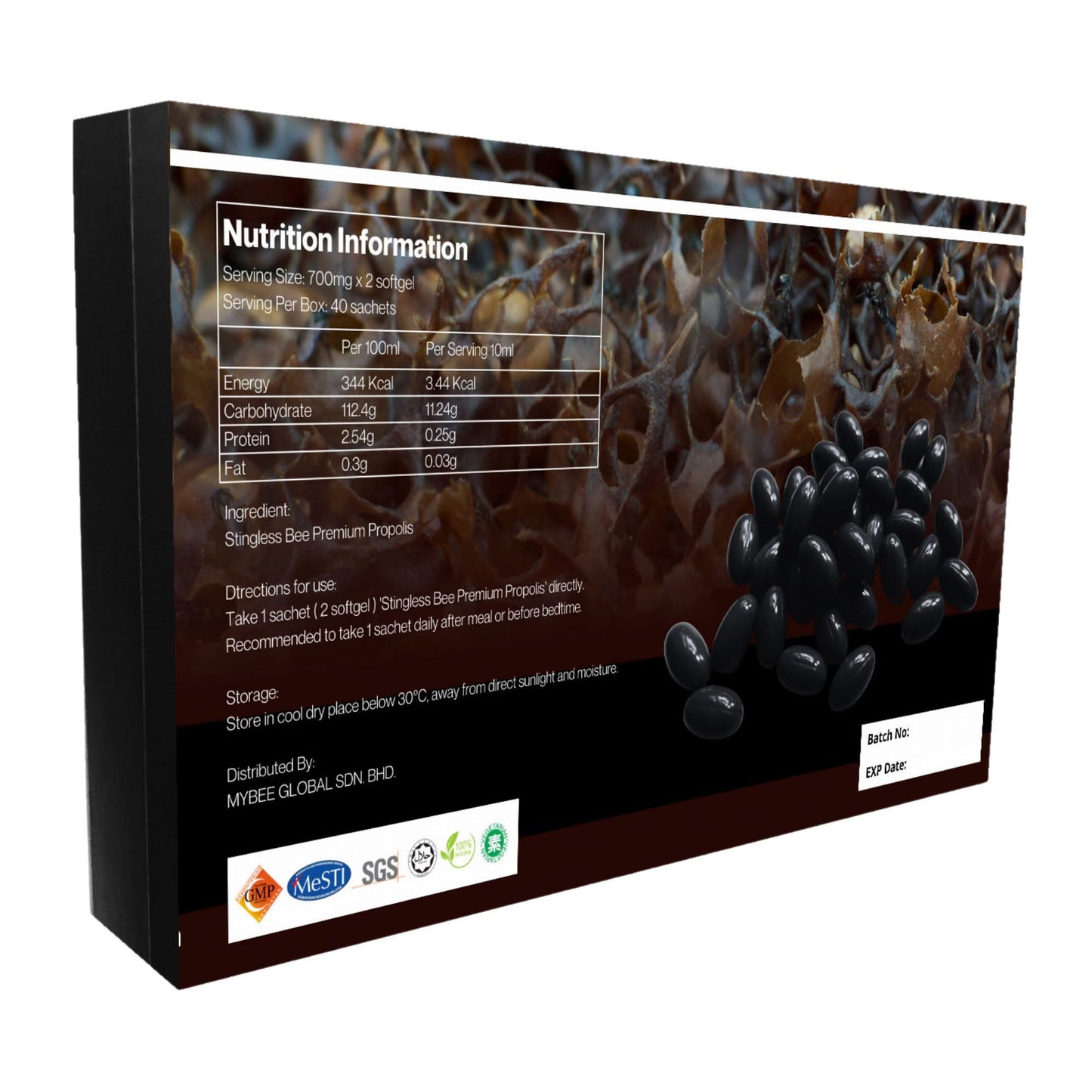 Premium Black Bee Propolis Capsules